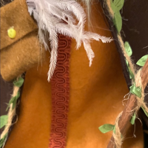 Enchanted Woodland Wizard Gnome with Staff and Satchel - Brown/British Tan NWT - Picture 6 of 14